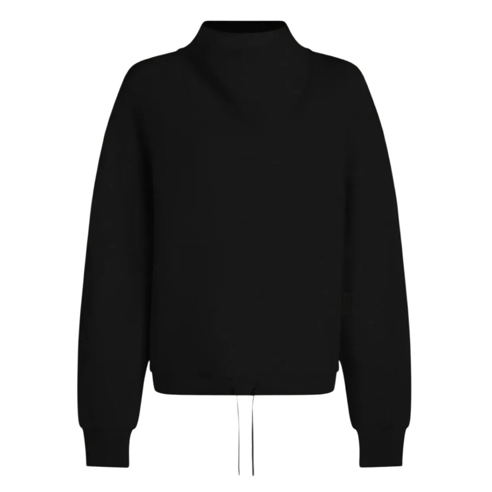 Varley Betsy Black Cowl Sweat Top